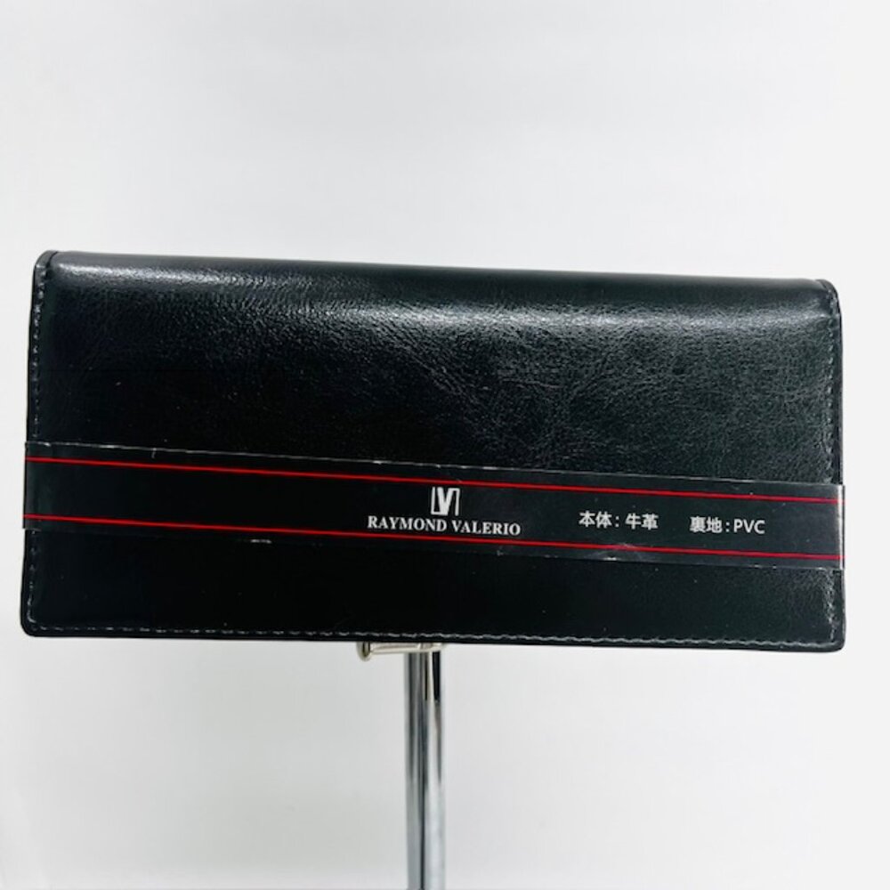 NEW WITH TAG RAYMOND VALERIO ITALY BLACK LEATHER FOR MONEY /CARD HOLDER (W84) - Picture 4 of 6